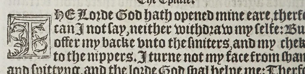 An illustration from The boke of common praier, and administracion of the sacramentes, and other rites and ceremonies in the Churche of Englande., 1552, leaf 114