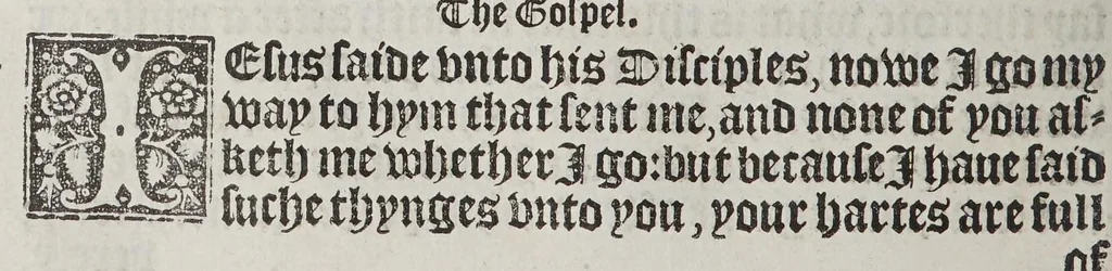 An illustration from The boke of common praier, and administracion of the sacramentes, and other rites and ceremonies in the Churche of Englande., 1552, leaf 144