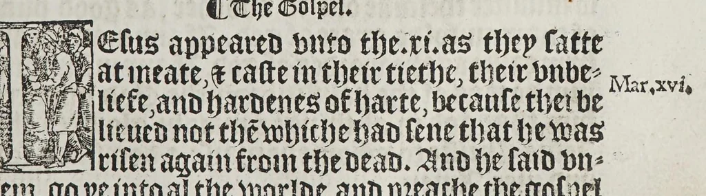 An illustration from The boke of common praier, and administracion of the sacramentes, and other rites and ceremonies in the Churche of Englande., 1552, leaf 147