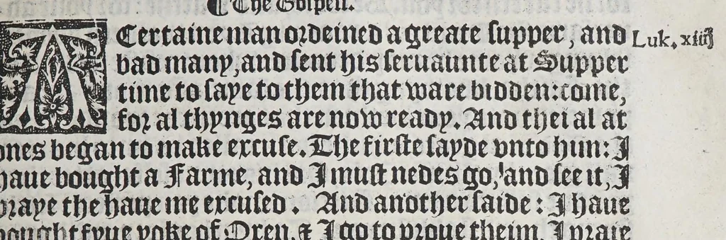 An illustration from The boke of common praier, and administracion of the sacramentes, and other rites and ceremonies in the Churche of Englande., 1552, leaf 159