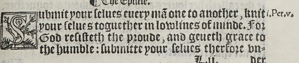 An illustration from The boke of common praier, and administracion of the sacramentes, and other rites and ceremonies in the Churche of Englande., 1552, leaf 159