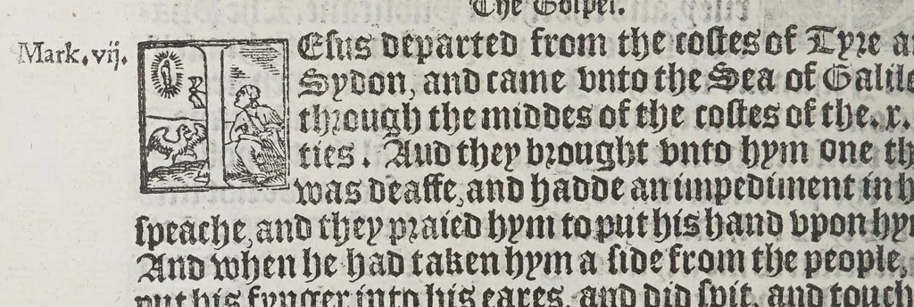 An illustration from The boke of common praier, and administracion of the sacramentes, and other rites and ceremonies in the Churche of Englande., 1552, leaf 172