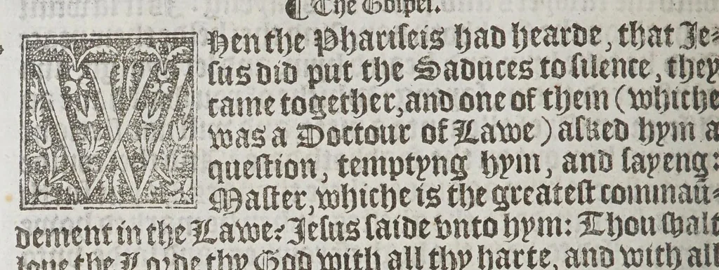 An illustration from The boke of common praier, and administracion of the sacramentes, and other rites and ceremonies in the Churche of Englande., 1552, leaf 180