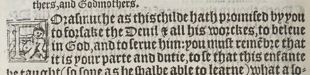 An illustration from The boke of common praier, and administracion of the sacramentes, and other rites and ceremonies in the Churche of Englande., 1552, leaf 252