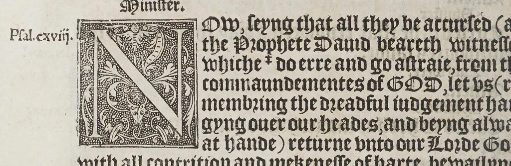 An illustration from The boke of common praier, and administracion of the sacramentes, and other rites and ceremonies in the Churche of Englande., 1552, leaf 286