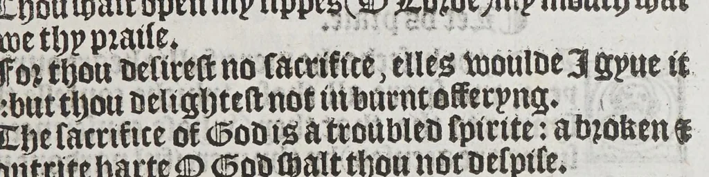An illustration from The boke of common praier, and administracion of the sacramentes, and other rites and ceremonies in the Churche of Englande., 1552, leaf 289