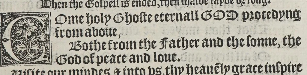 An illustration from The boke of common praier, and administracion of the sacramentes, and other rites and ceremonies in the Churche of Englande., 1552, leaf 311