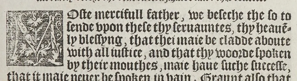 An illustration from The boke of common praier, and administracion of the sacramentes, and other rites and ceremonies in the Churche of Englande., 1552, leaf 319