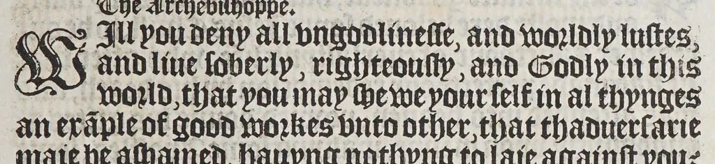 An illustration from The boke of common praier, and administracion of the sacramentes, and other rites and ceremonies in the Churche of Englande., 1552, leaf 323