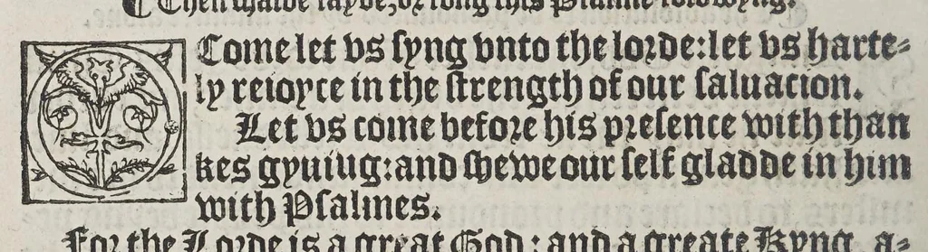 An illustration from The boke of common praier, and administracion of the sacramentes, and other rites and ceremonies in the Churche of Englande., 1552, leaf 40