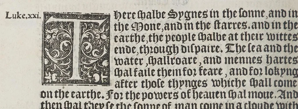 An illustration from The boke of common praier, and administracion of the sacramentes, and other rites and ceremonies in the Churche of Englande., 1552, leaf 66