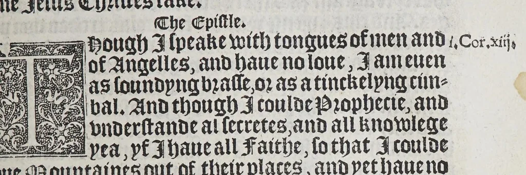 An illustration from The boke of common praier, and administracion of the sacramentes, and other rites and ceremonies in the Churche of Englande., 1552, leaf 91