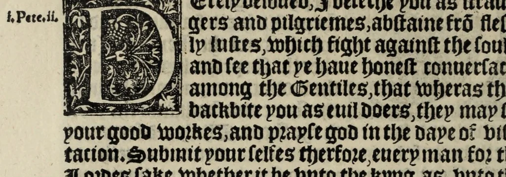 An illustration from The boke of common prayer and administracion of the sacramentes and other rites and ceremonies in the Churche of Englande, 1552, leaf 156
