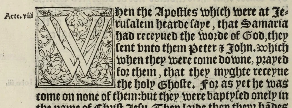 An illustration from The boke of common prayer and administracion of the sacramentes and other rites and ceremonies in the Churche of Englande, 1552, leaf 168