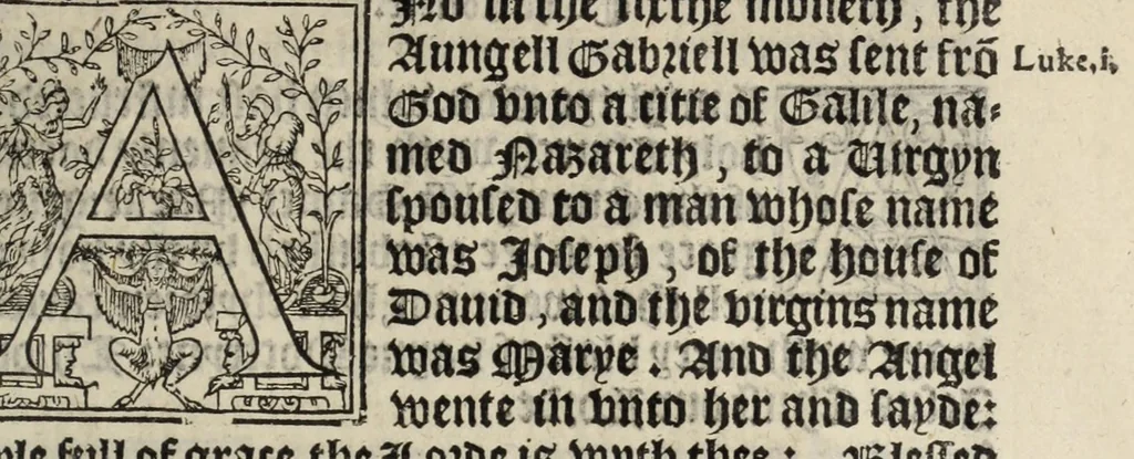 An illustration from The boke of common prayer and administracion of the sacramentes and other rites and ceremonies in the Churche of Englande, 1552, leaf 225