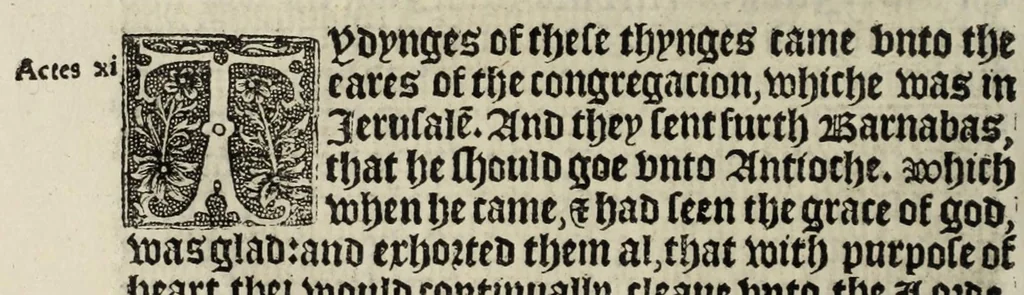An illustration from The boke of common prayer and administracion of the sacramentes and other rites and ceremonies in the Churche of Englande, 1552, leaf 230