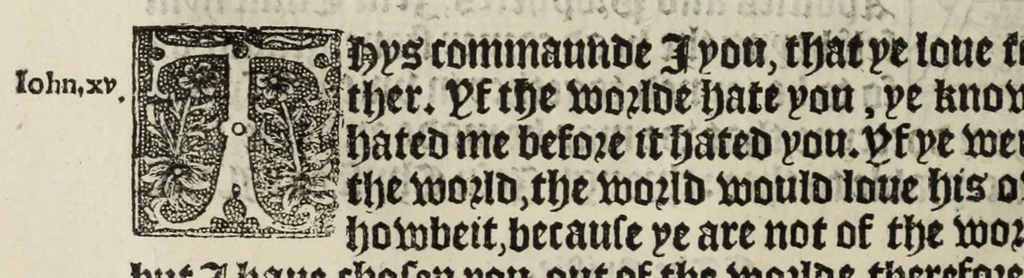 An illustration from The boke of common prayer and administracion of the sacramentes and other rites and ceremonies in the Churche of Englande, 1552, leaf 246