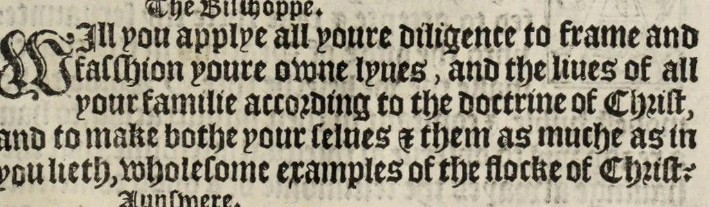 An illustration from The boke of common prayer and administracion of the sacramentes and other rites and ceremonies in the Churche of Englande, 1552, leaf 347