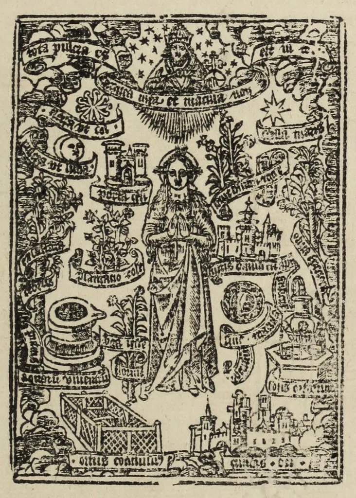 An illustration from The boke of common prayer and administracion of the sacramentes and other rites and ceremonies in the Churche of Englande, 1552, leaf 371
