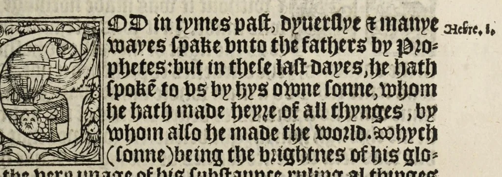 An illustration from The boke of common prayer and administracion of the sacramentes and other rites and ceremonies in the Churche of Englande, 1552, leaf 71