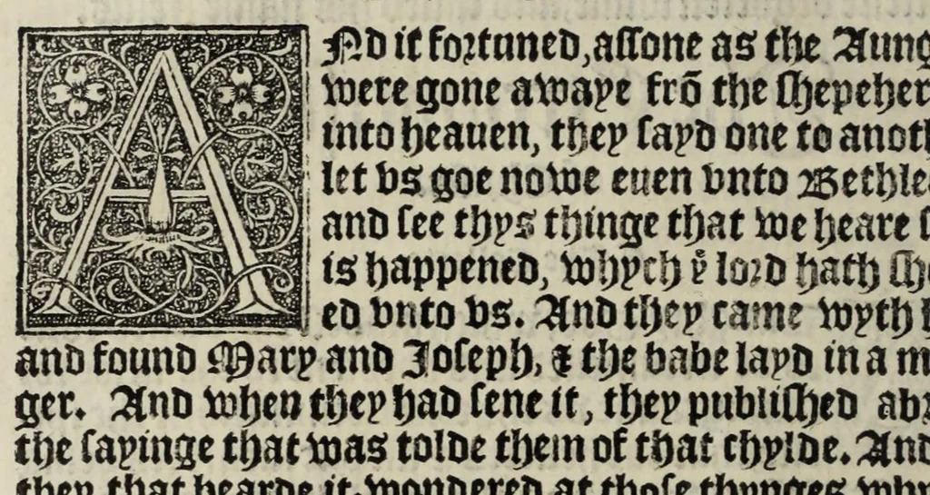An illustration from The boke of common prayer and administracion of the sacramentes and other rites and ceremonies in the Churche of Englande, 1552, leaf 80
