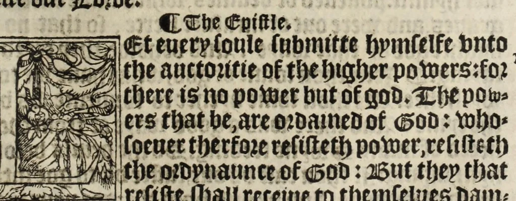 An illustration from The boke of common prayer and administracion of the sacramentes and other rites and ceremonies in the Churche of Englande, 1552, leaf 87