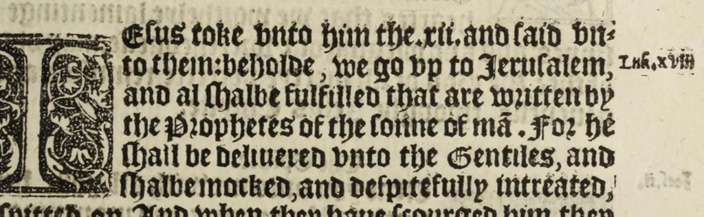 An illustration from The boke of common prayer and administracion of the sacramentes and other rites and ceremonies in the Churche of Englande, 1552, leaf 95
