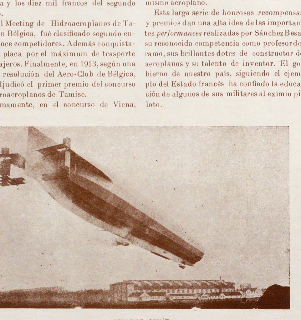 An illustration from Boletín del Aero-Club de Chile, 1914, leaf 18