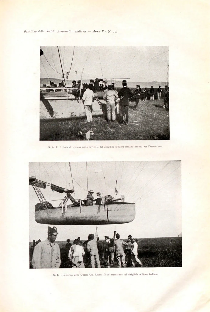 An illustration from Bollettino della Società aeronautica italiana, 1909, leaf 341