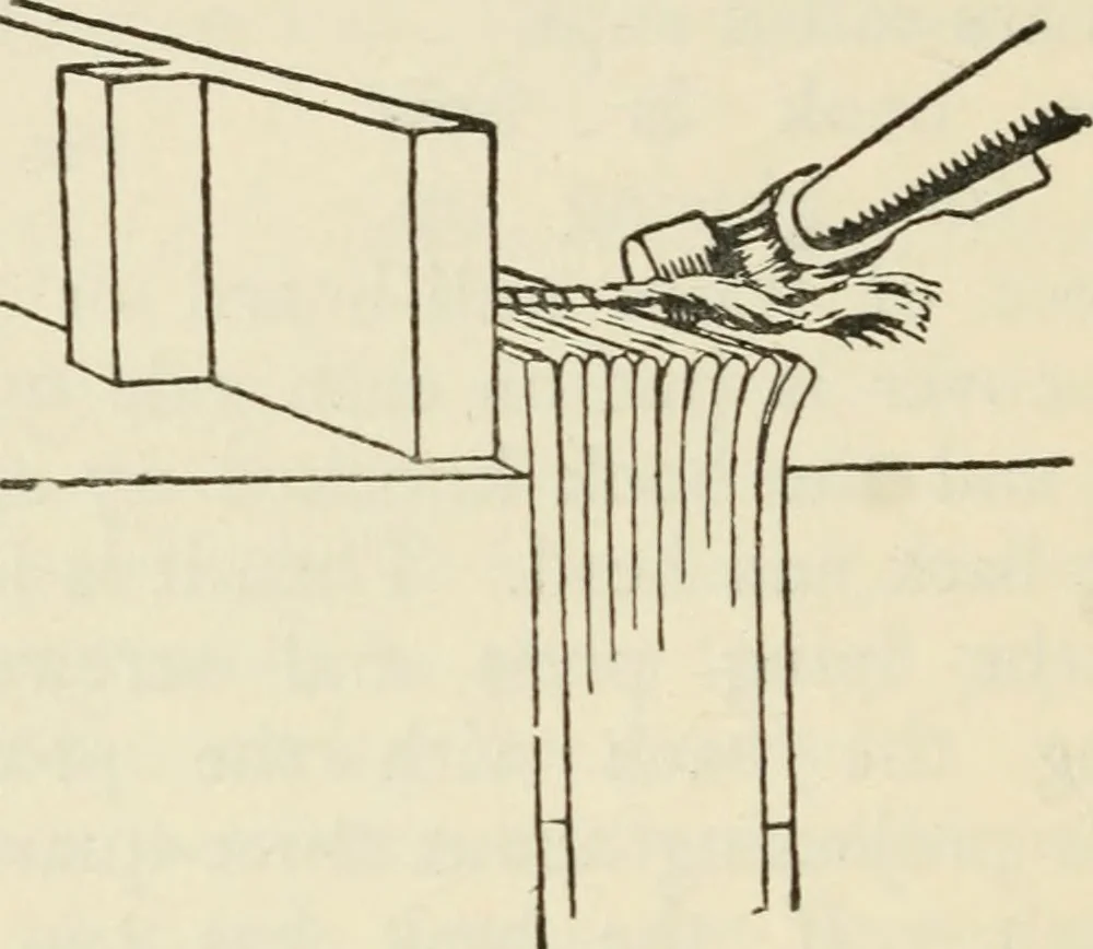 An illustration from Bookbinding, and the care of books : a text-book for bookbinders and librarians, 1911, leaf 119