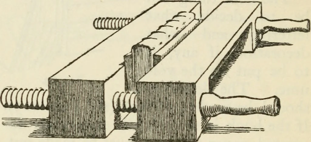 An illustration from Bookbinding, and the care of books : a text-book for bookbinders and librarians, 1911, leaf 197