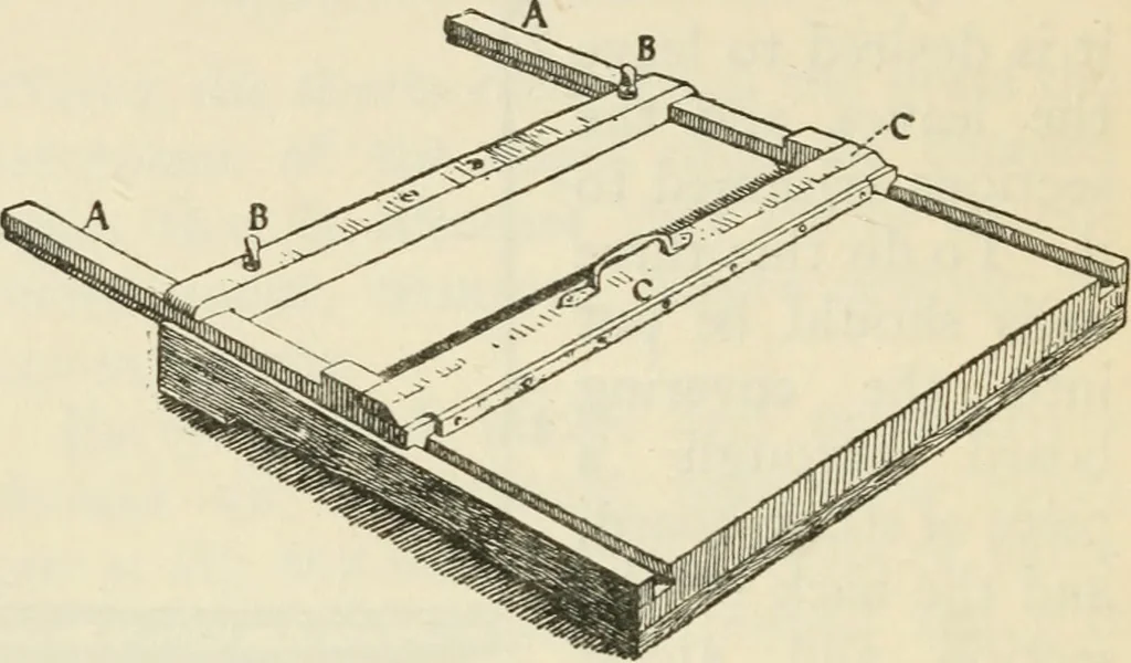 An illustration from Bookbinding, and the care of books : a text-book for bookbinders and librarians, 1911, leaf 97
