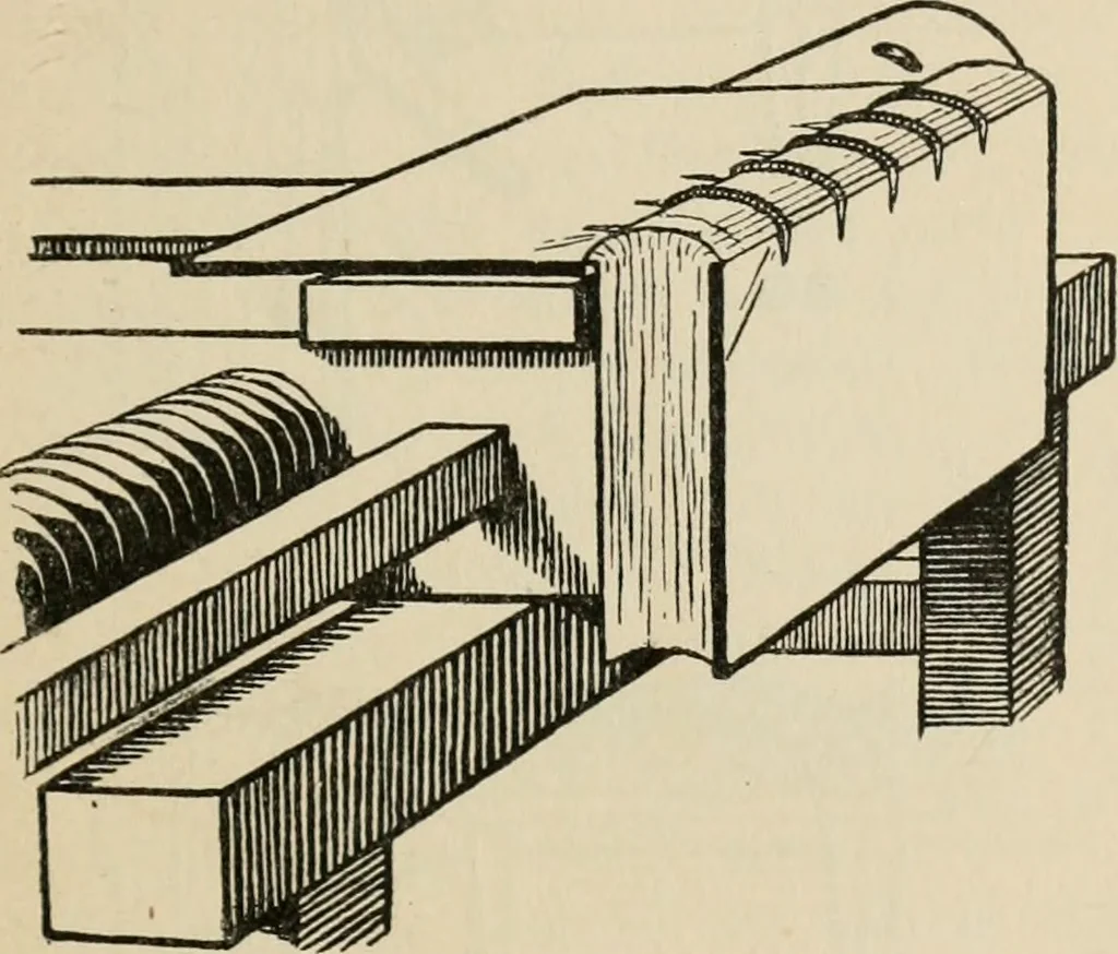 An illustration from Bookbinding, and the care of books; a handbook for amateurs, bookbinders & librarians, 1901, leaf 140