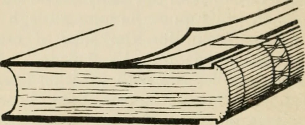 An illustration from Bookbinding, and the care of books; a handbook for amateurs, bookbinders & librarians, 1901, leaf 181