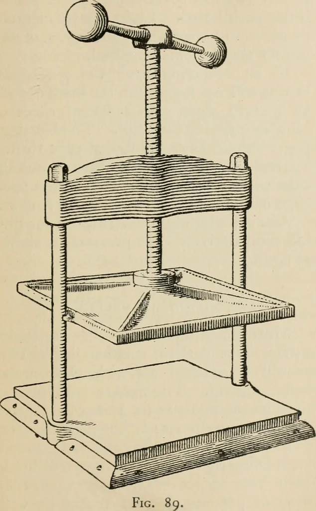 An illustration from Bookbinding, and the care of books; a handbook for amateurs, bookbinders & librarians, 1901, leaf 216