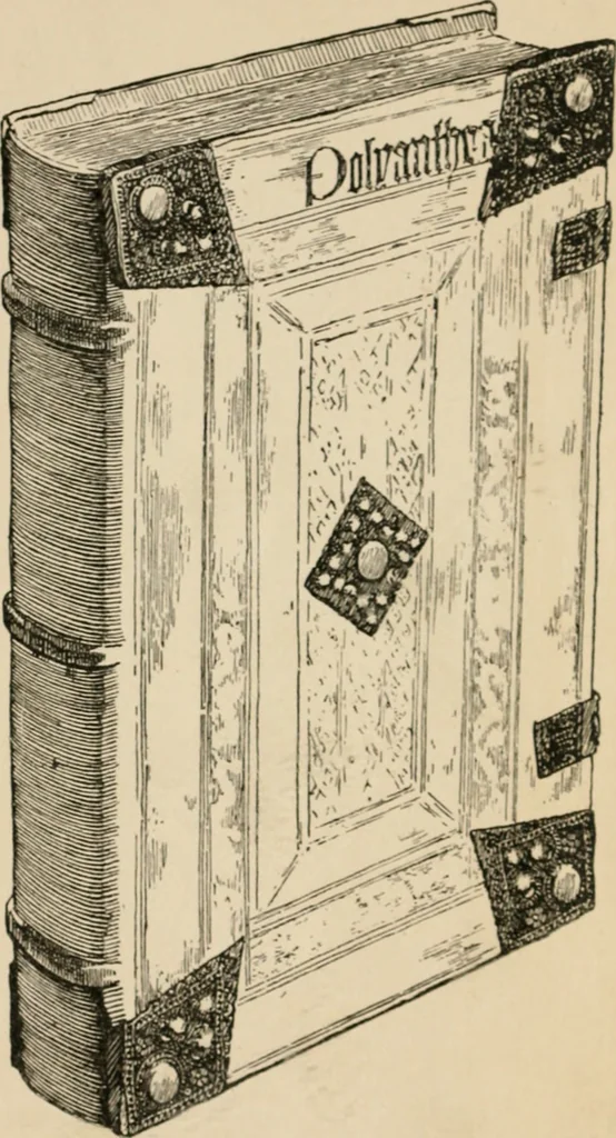 An illustration from Bookbinding, and the care of books; a handbook for amateurs, bookbinders & librarians, 1901, leaf 9