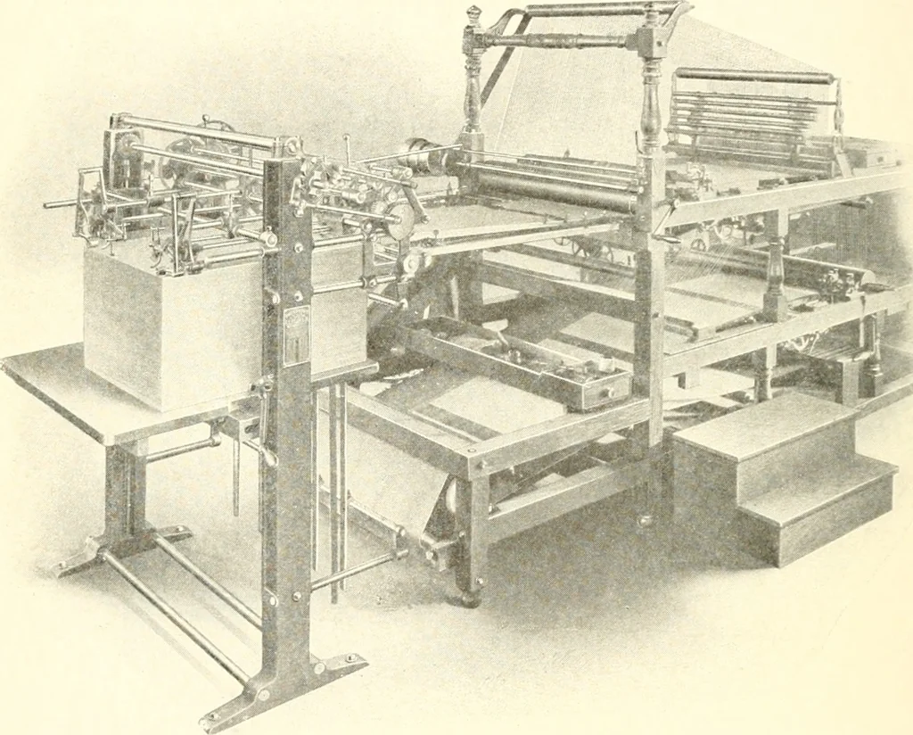 An illustration from Bookbinding and its auxiliary branches, 1914, leaf 77