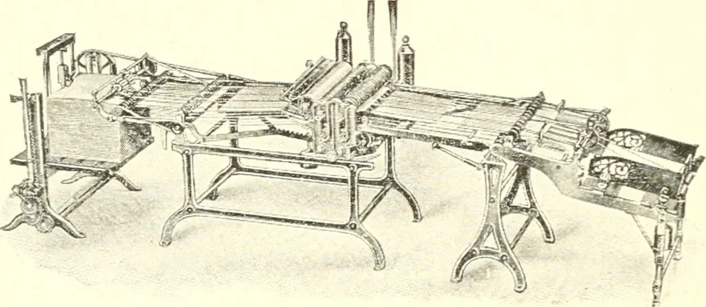 An illustration from Bookbinding and its auxiliary branches, 1914, leaf 83