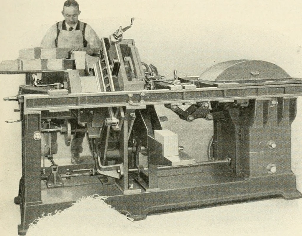 An illustration from Bookbinding and its auxiliary branches, 1914, leaf 102