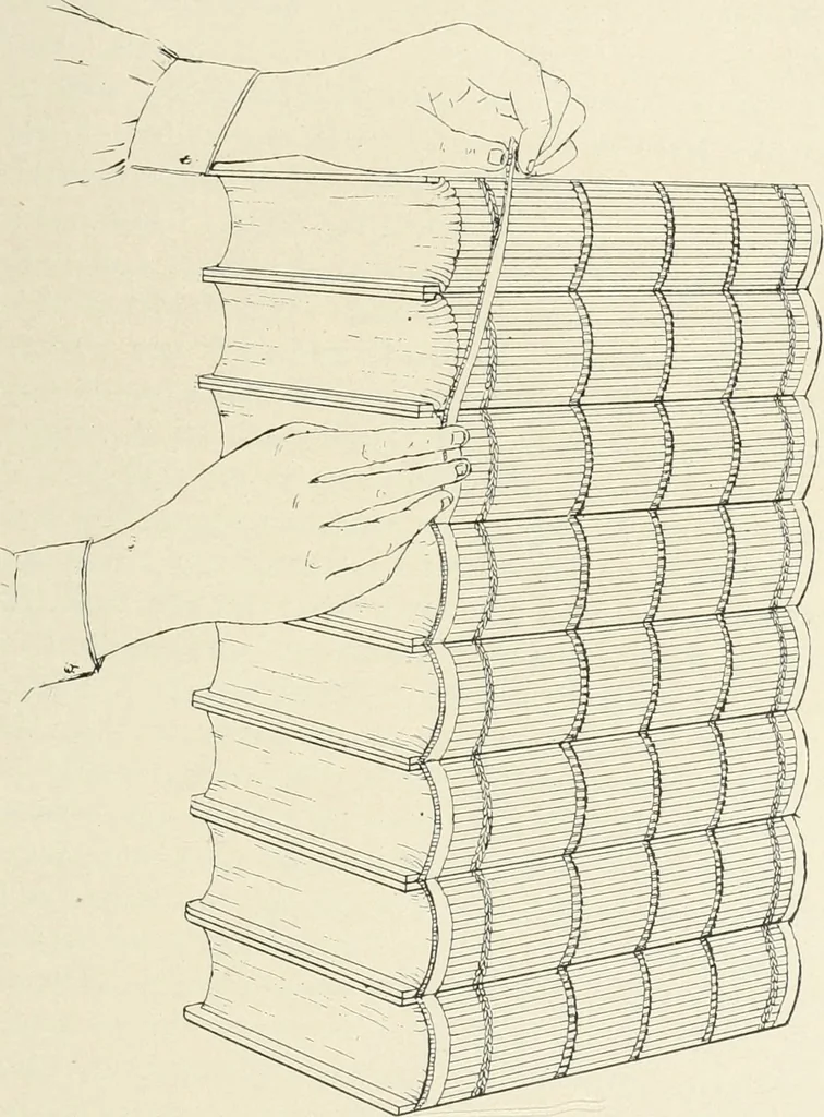 An illustration from Bookbinding and its auxiliary branches, 1914, leaf 142