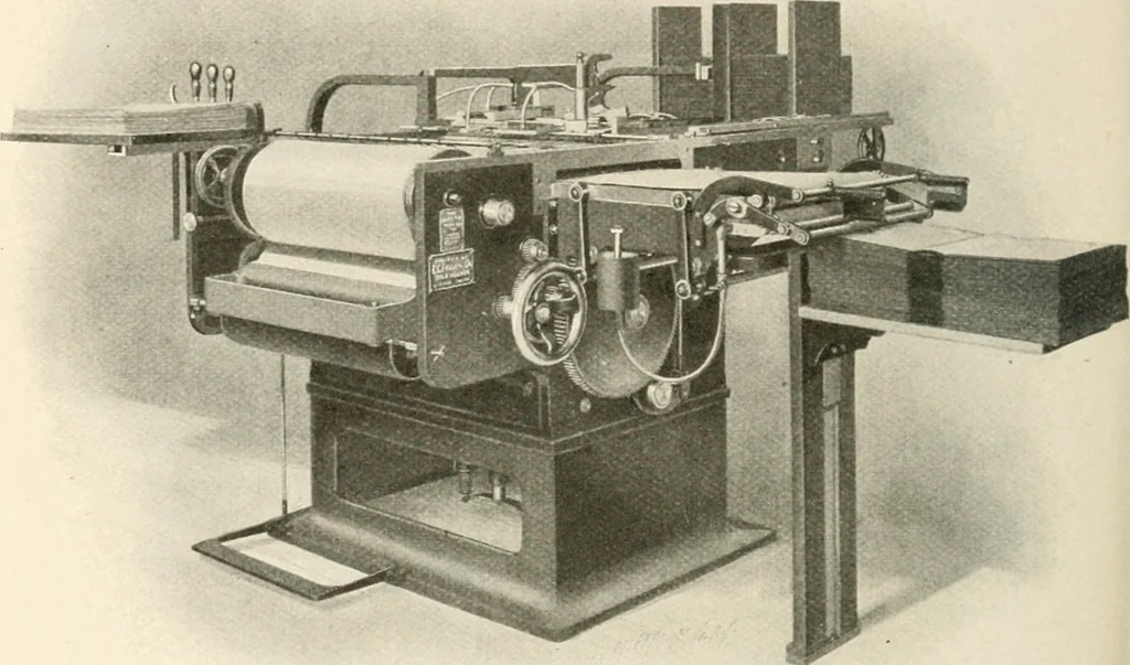 An illustration from Bookbinding and its auxiliary branches, 1914, leaf 181