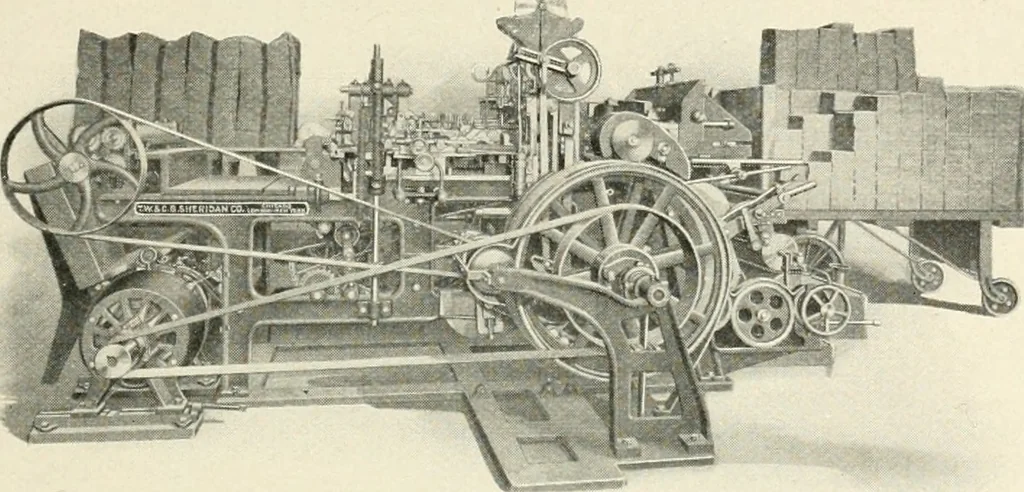 An illustration from Bookbinding and its auxiliary branches, 1914, leaf 184