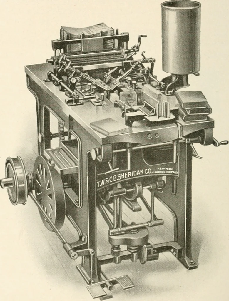 An illustration from Bookbinding and its auxiliary branches, 1914, leaf 189