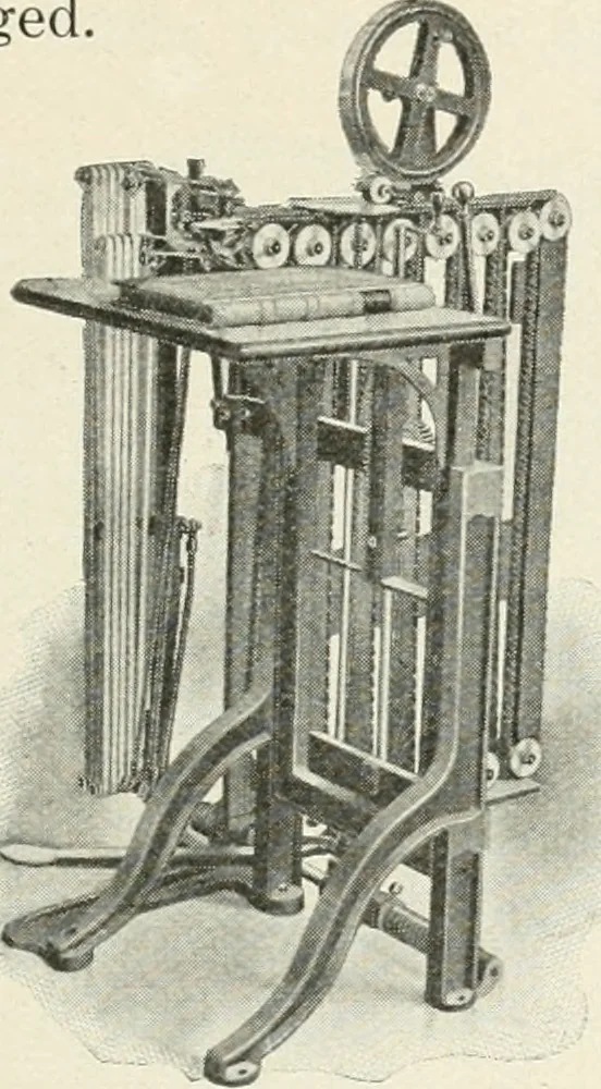 An illustration from Bookbinding and its auxiliary branches, 1914, leaf 220