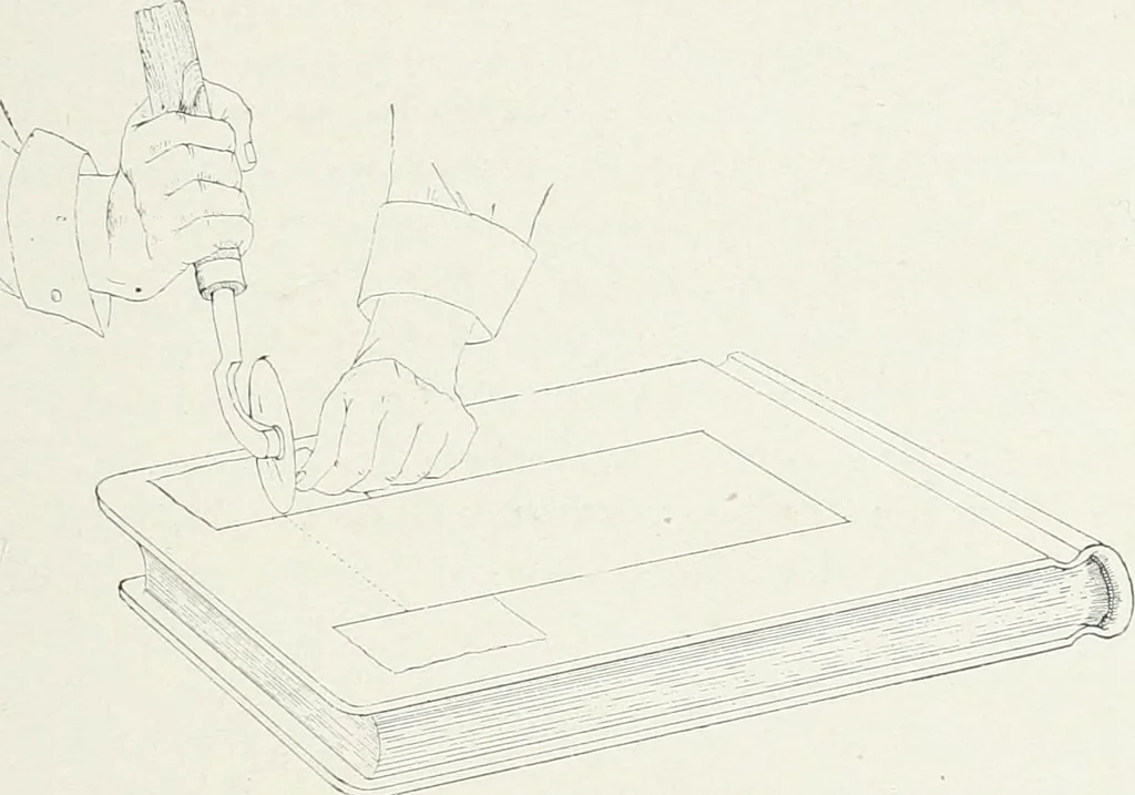 An illustration from Bookbinding and its auxiliary branches, 1914, leaf 262