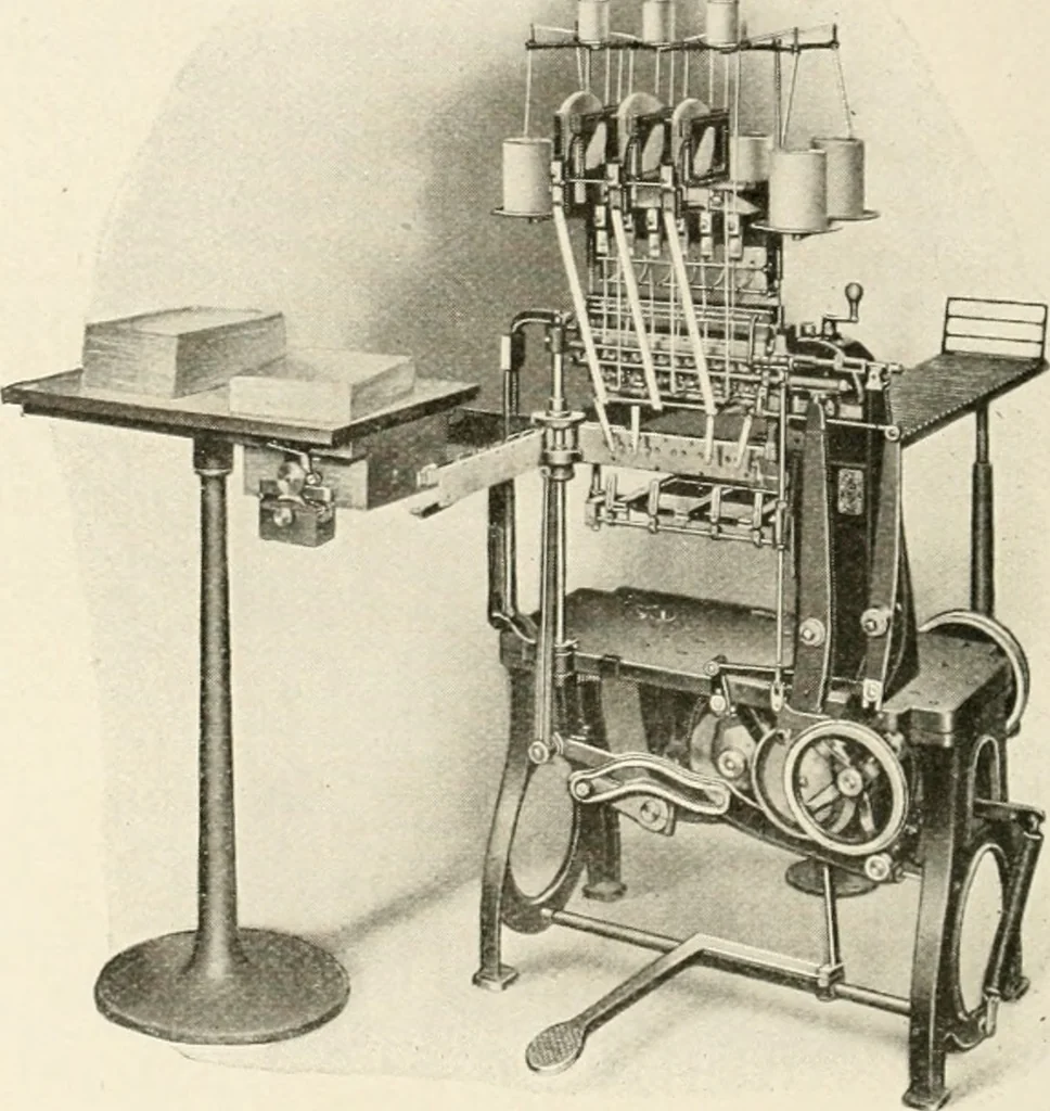 An illustration from Bookbinding and its auxiliary branches, 1914, leaf 77