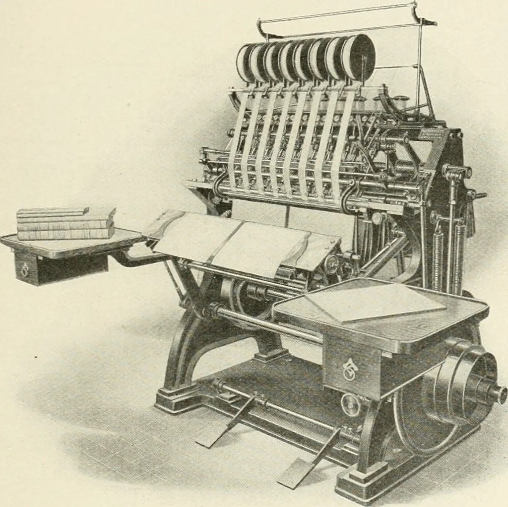 An illustration from Bookbinding and its auxiliary branches, 1914, leaf 78