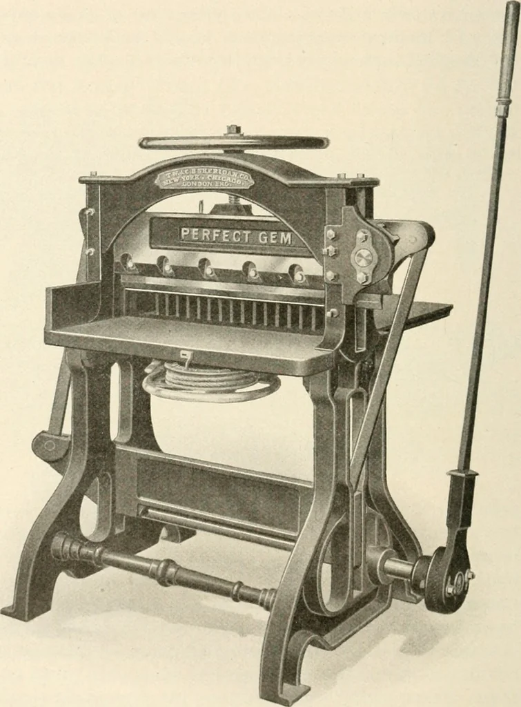 An illustration from Bookbinding and its auxiliary branches, 1914, leaf 95
