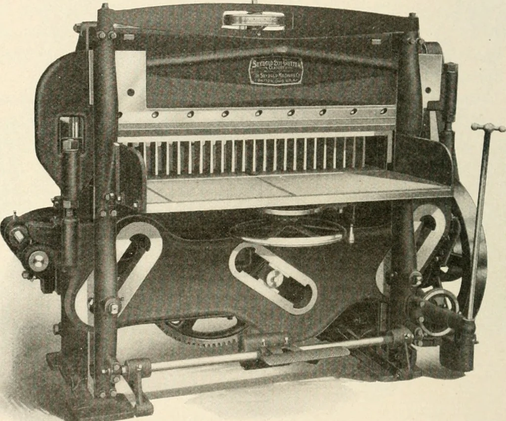 An illustration from Bookbinding and its auxiliary branches, 1914, leaf 99