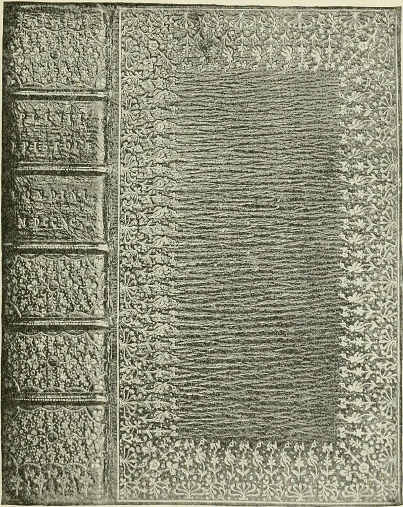 An illustration from Bookbindings old and new; notes of a book-lover, with an account of the Grolier Club of New York;, 1895, leaf 112